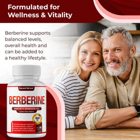 Détails de l'étiquette du complément de Berbérine 1800mg DECENT NATURE