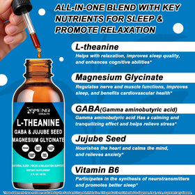 Détails de l'étiquette du complément L-Theanine 200mg
