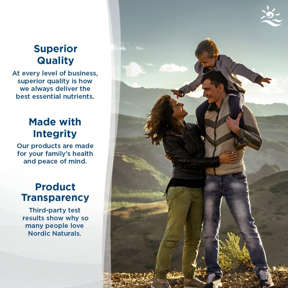 Détails de l'étiquette du complément Nordic Naturals