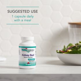 Détails de l'étiquette du complément Rein Bovin 500 mg