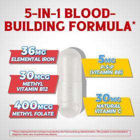 Détails de l'étiquette du complément Vitalibre Fer Bisglycinate