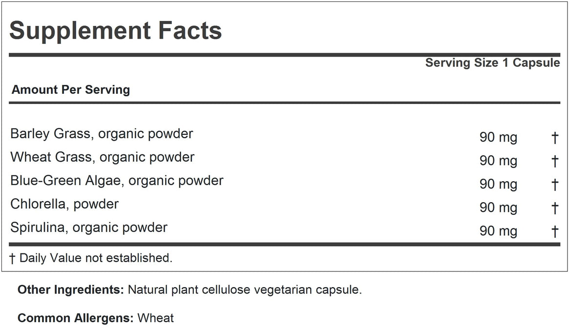 Détails de l'étiquette du Complexe Alimentaire Végétal ANDREW LESSMAN
