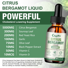Détails de l'étiquette du flacon CocoaNee Citrus Bergamot