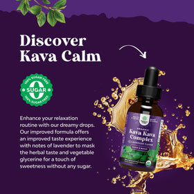 Détails de l'étiquette du flacon d'extrait de Kava Kava Natures Craft
