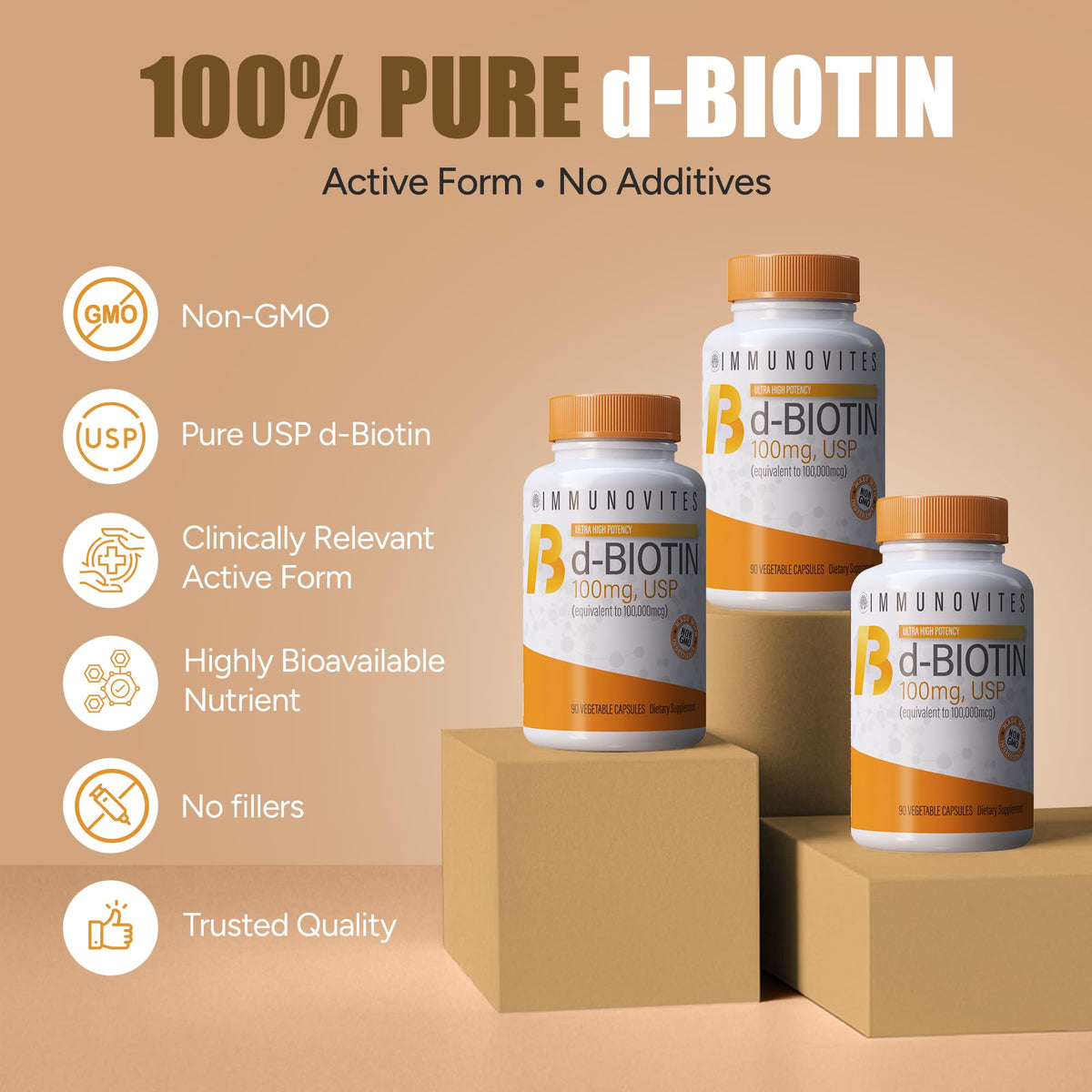 Détails de l'étiquette du flacon daily wellness Biotine