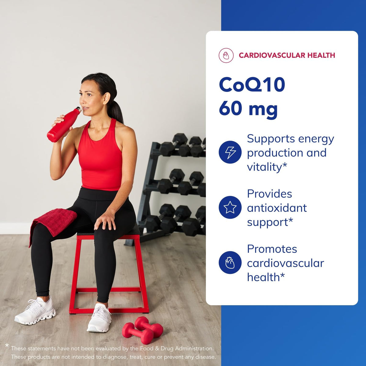 Détails de l'étiquette du flacon de CoQ10 Pure Encapsulations