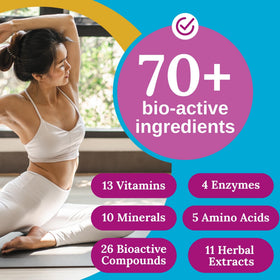 Détails de l'étiquette du flacon de multivitamine Xtendlife