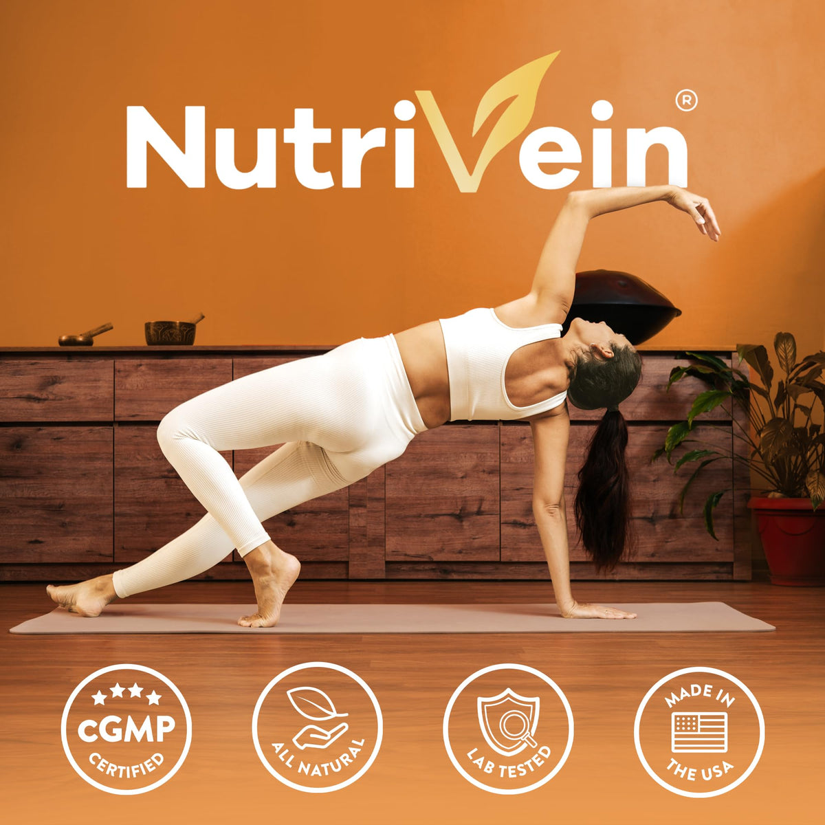 Détails de l'étiquette du flacon de Nutrivein Magnésium
