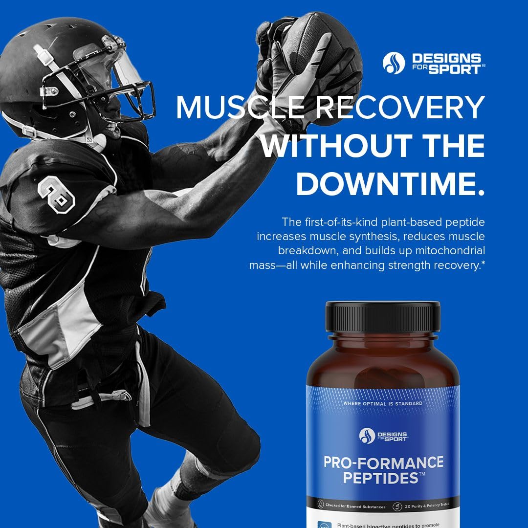 Détails de l'étiquette du flacon de peptides Pro-Formance