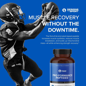 Détails de l'étiquette du flacon de peptides Pro-Formance