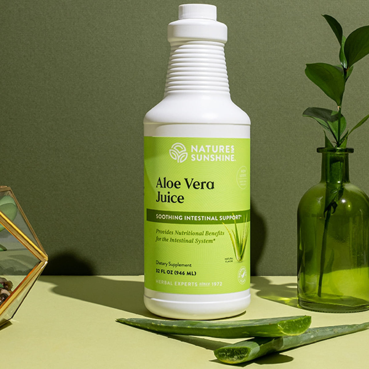 Détails de l'étiquette du Jus d'Aloe Vera Nature's Sunshine