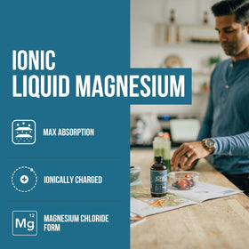 Détails de l'étiquette du magnésium liquide Triquetra Health