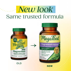Détails de l'étiquette du MegaFood Complexe de Magnésium 300mg
