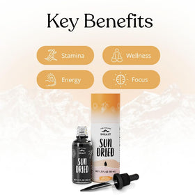 Détails de l'étiquette du Pure Himalayan Shilajit 50ml