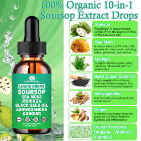Détails de l'étiquette du Soursop Bitters Liquide WellVeraVida