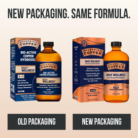 Détails de l'étiquette du Sovereign Copper Hydrosol