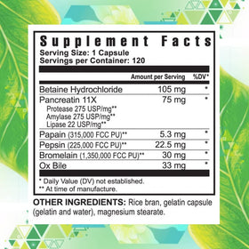 Détails de l'étiquette du Youngevity Complément Alimentaire Multi-Enzymes