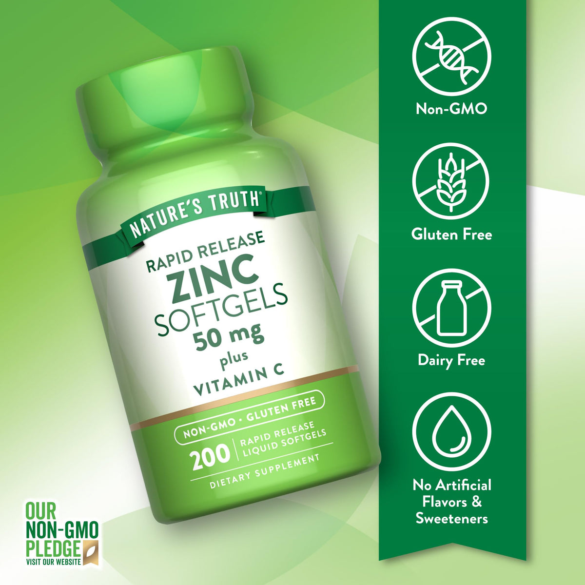 Détails de l'étiquette du Zinc 50mg avec Vitamine C
