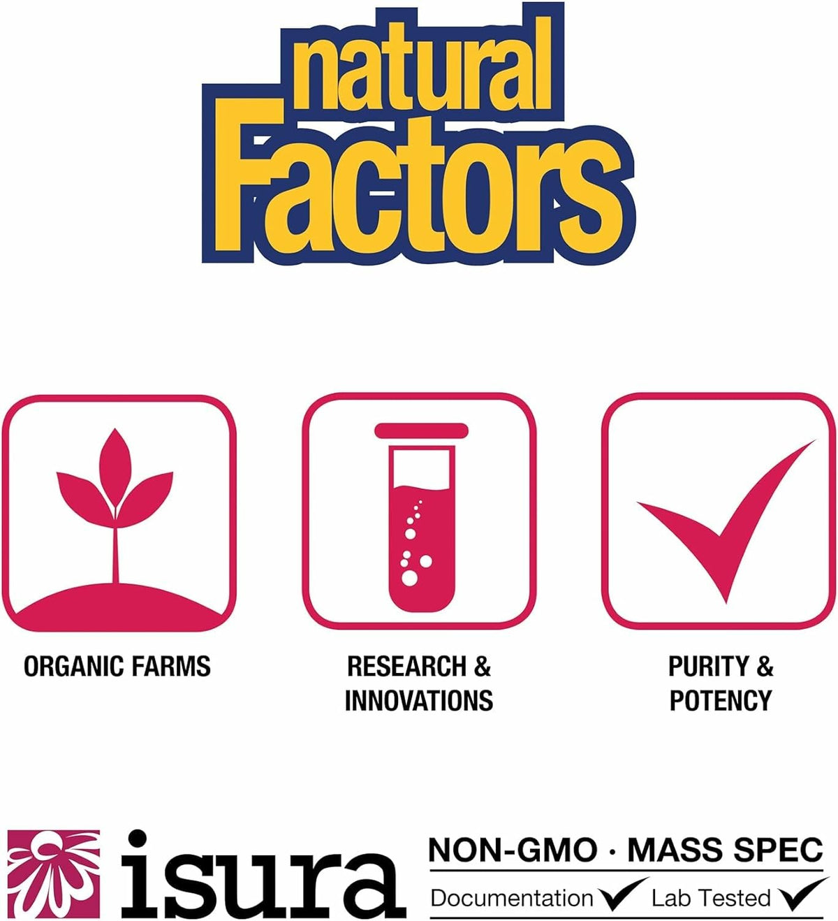 Détails de l'étiquette Extrait de Pépin de Raisin Natural Factors