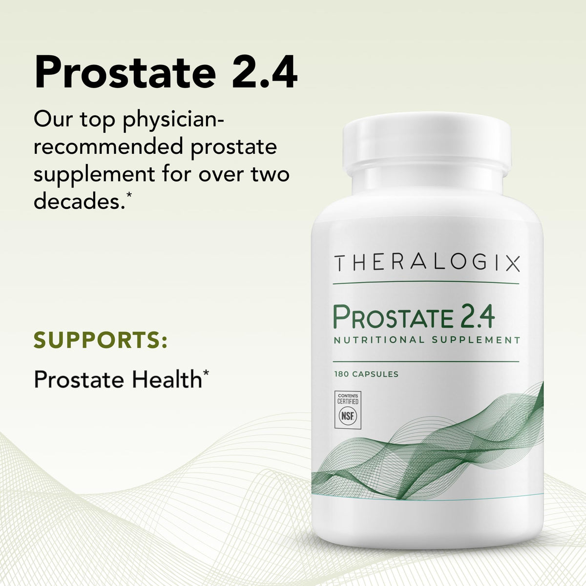 Détails de l'étiquette Theralogix Prostate 2.4