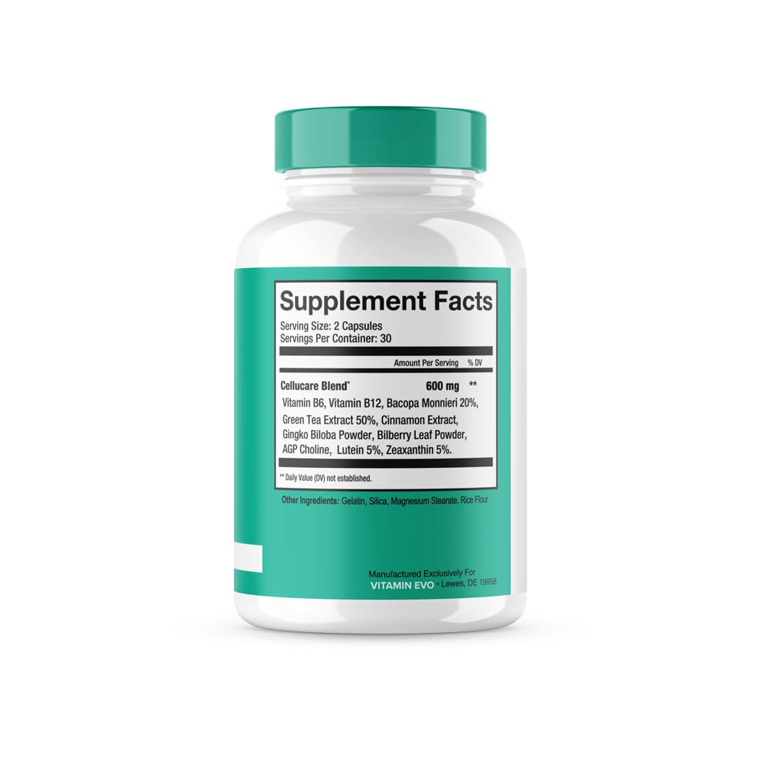 Détails de la boîte de Cellucare avec informations nutritionnelles