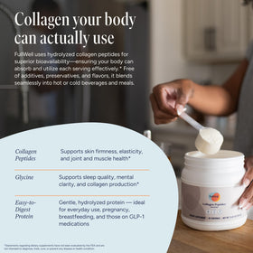 Détails de la boîte de FullWell Poudre de Collagène Peptides Non Aromatisée