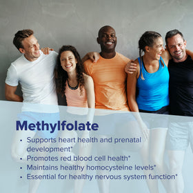 Détails de la boîte de Methyl Folate 1 000 mcg, informations nutritionnelles