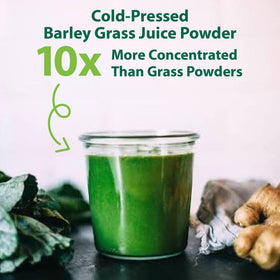 Détails de la boîte de poudre Macro Greens, informations nutritionnelles
