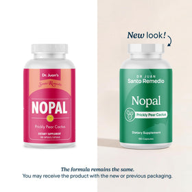 Détails de la boîte de Santo Remedio Nopal Complément Alimentaire