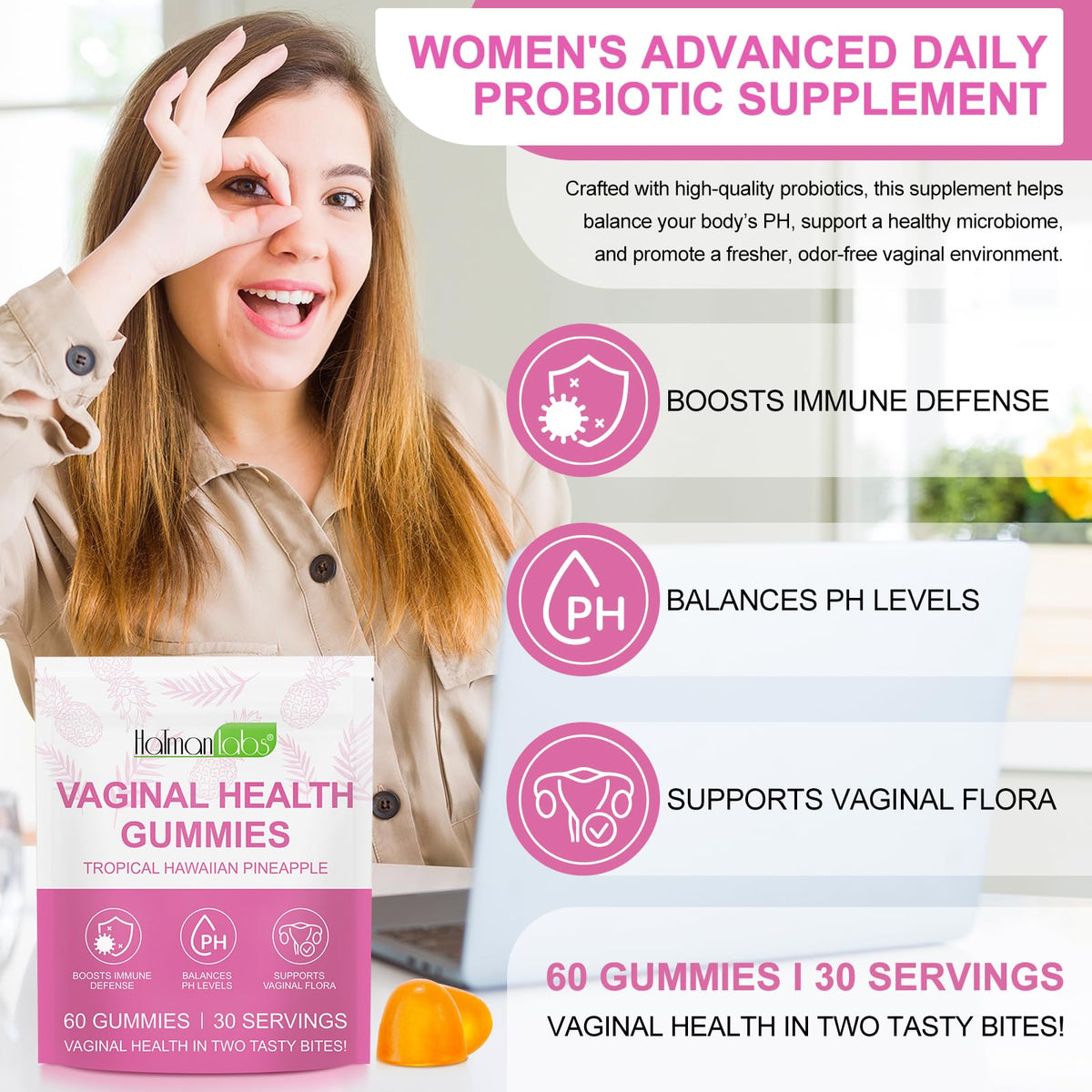 Détails de la boîte des Gummies Beyxdu avec étiquette
