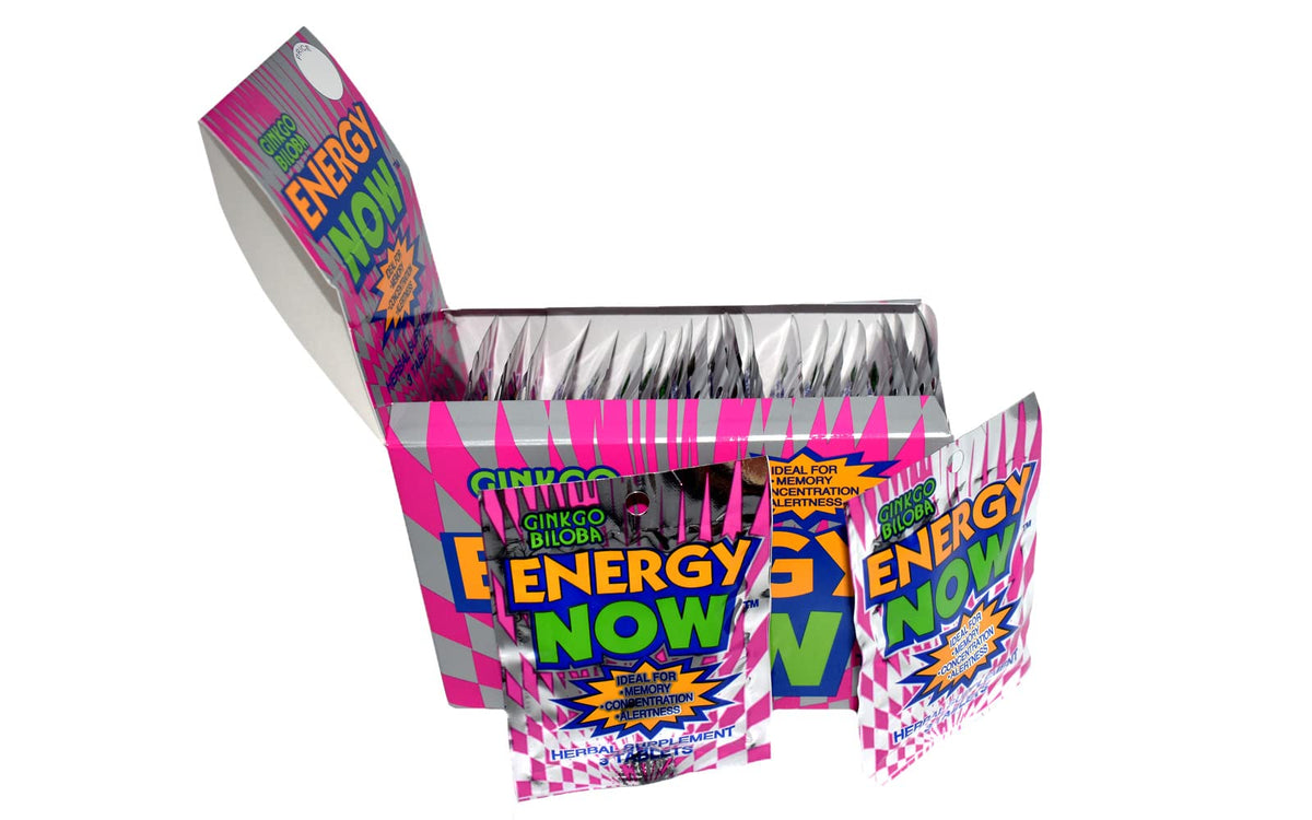 Détails de la boîte Energy Now Ginkgo Biloba