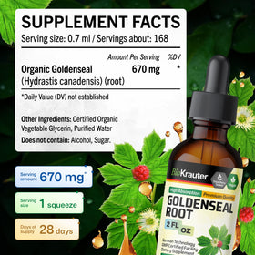 Détails de la bouteille de BIO KRAUTER Goldenseal
