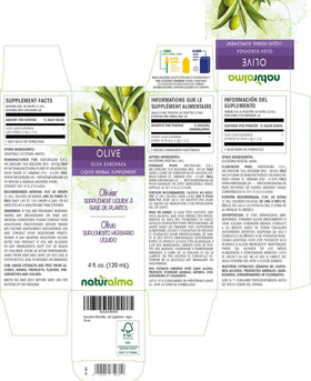 Détails de la bouteille de teinture de feuille d'olive Naturalma