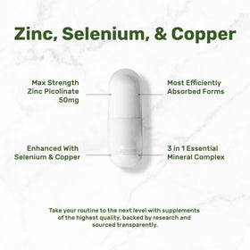 Détails de la bouteille de Zinc Picolinate 50mg avec étiquette