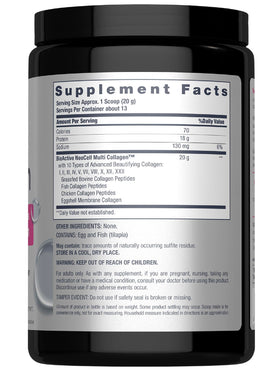 Détails de la canette de collagène NeoCell Super Multi Collagen 340g