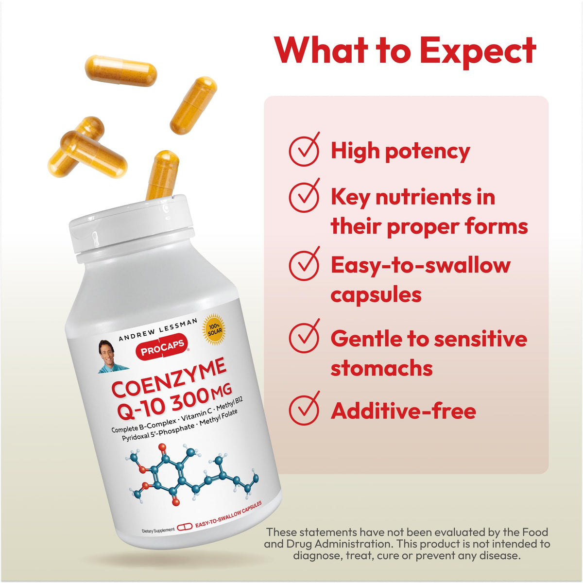 Détails de la capsule ANDREW LESSMAN Coenzyme Q-10