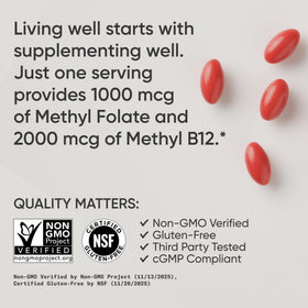 Détails de la capsule de Sports Research 5-MTHF Methyl Folate