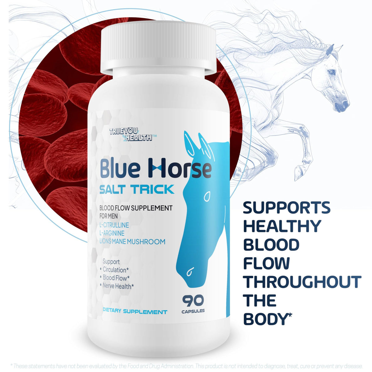 Détails de la composition de Blue Horse Salt Trick
