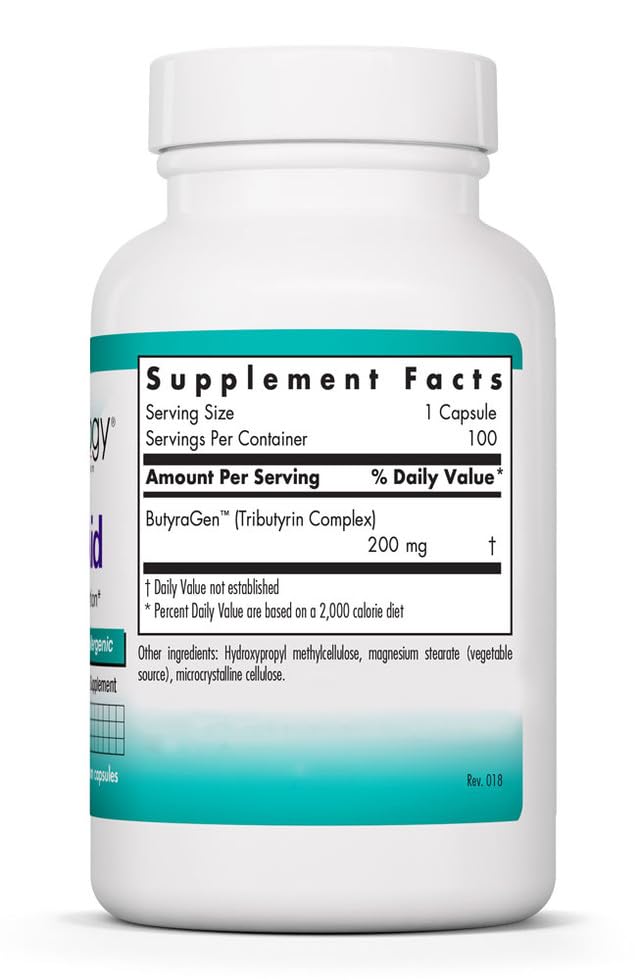 Détails de la composition de ButyrAid 200 mg