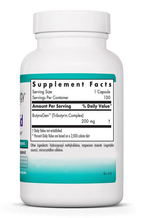 Détails de la composition de ButyrAid 200 mg