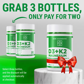 Détails de la composition de New Elements Vitamine D3 K2