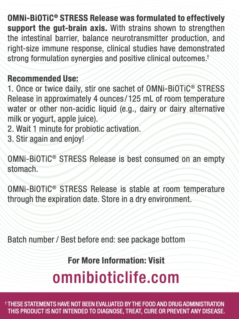 Détails de la composition de OMNi BiOTiC Stress Release