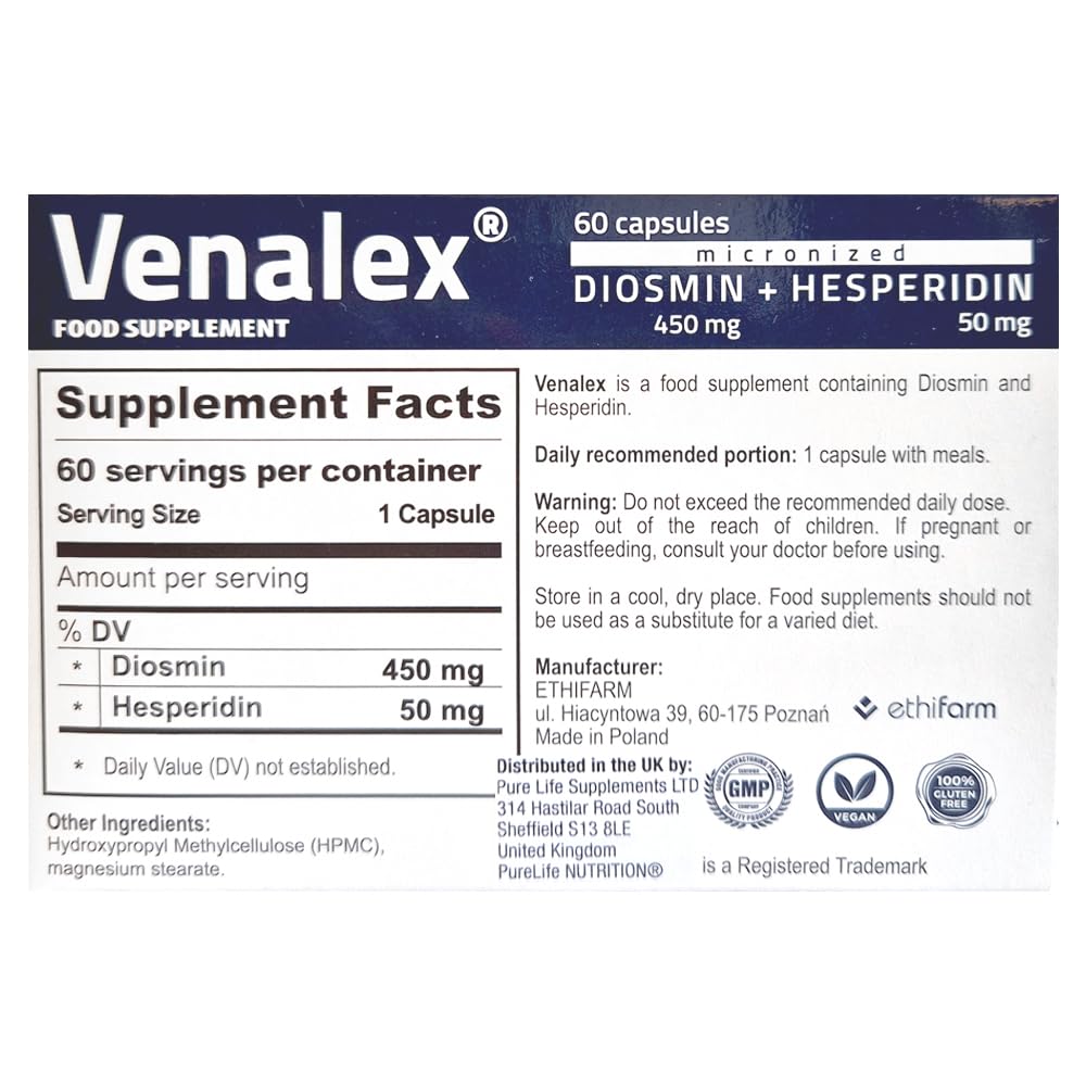 Détails de la composition de Venalex Complément Circulation