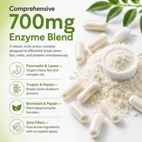 Détails de la composition des capsules Dr Clark Store Enzymes daily
