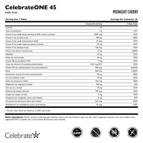 Détails de la composition des multivitamines CelebrateONE 45
