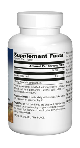 Détails de la composition du Nopal Cactus 1000 mg