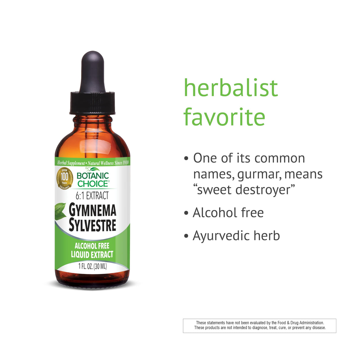 Détails de la formulation de l'extrait de Gymnema Sylvestre Botanic Choice