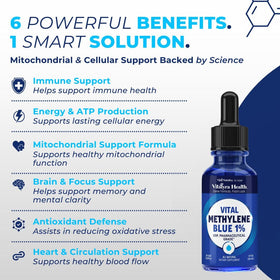 Détails de la formule de VITAL NUTRITIVE Methylene Blue 1% en flacon