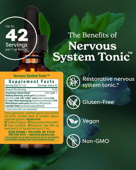 Détails de la pipette du Tonic Système Nerveux Herb Pharm