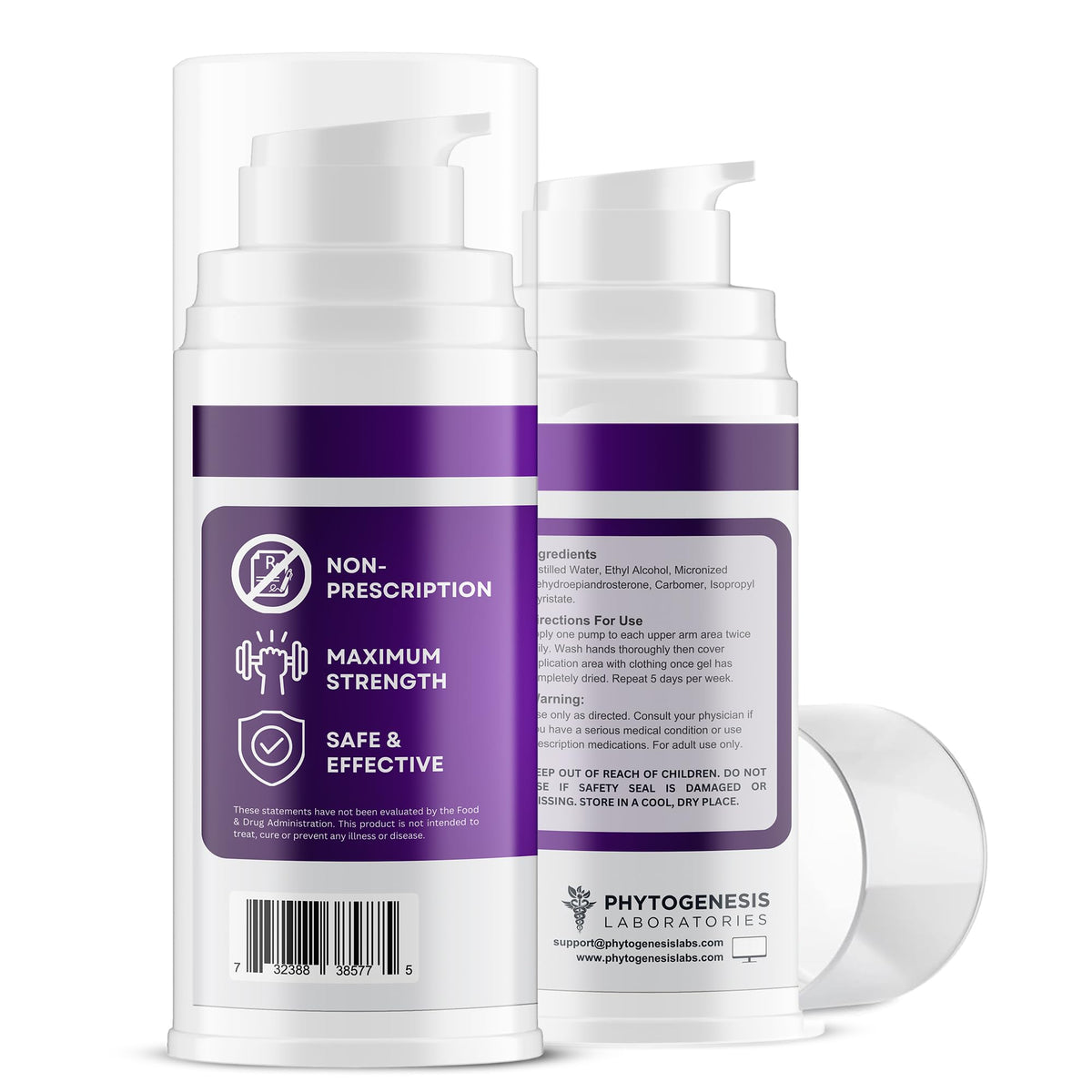 Détails de la pompe du Gel Topique DHEA ANDROGENESIS